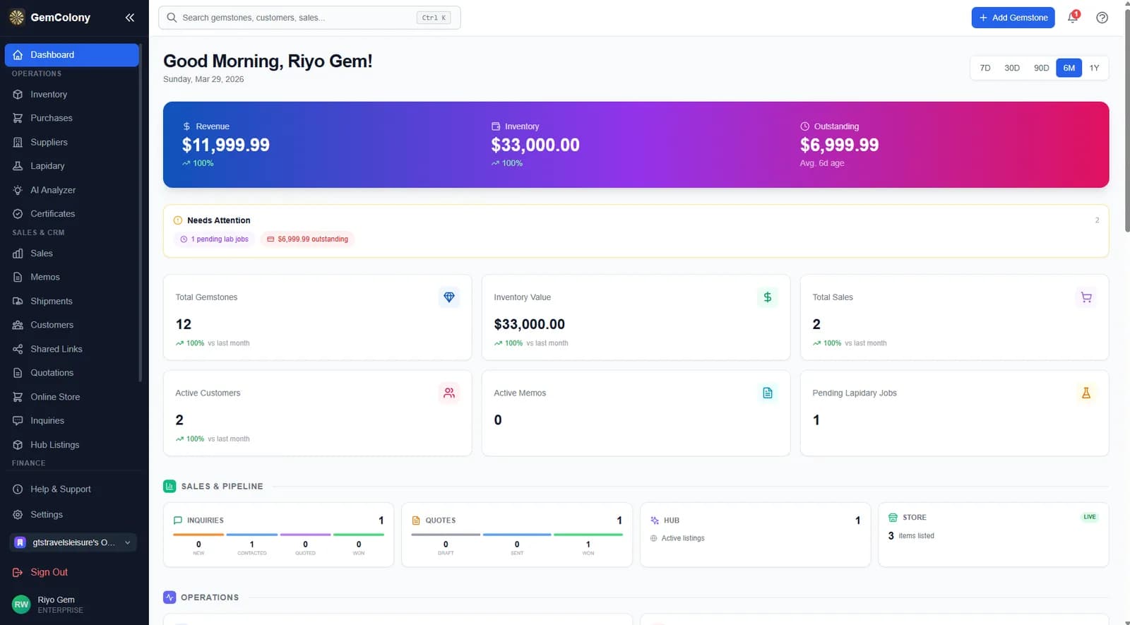 GemColony website