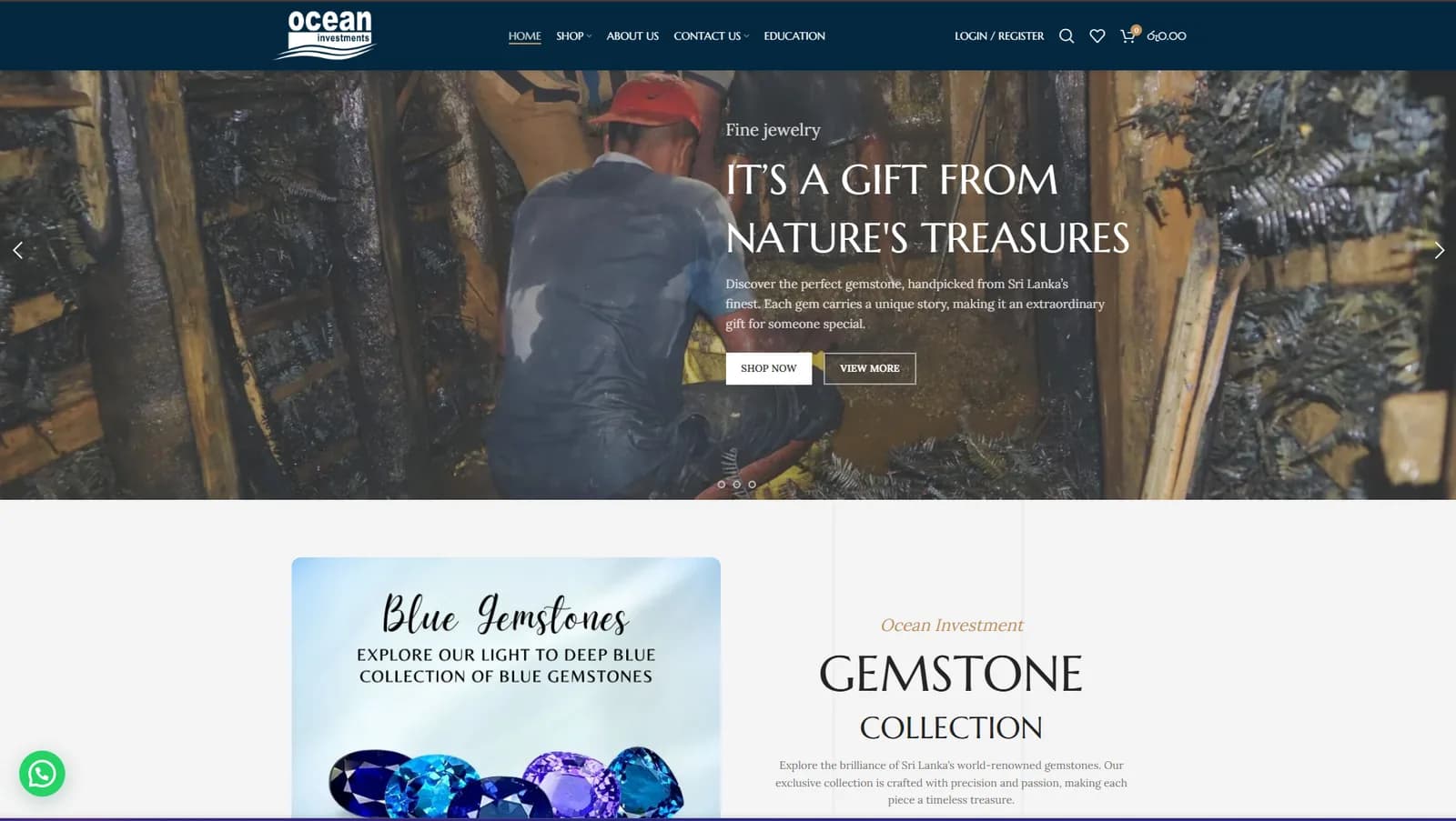 Ocean Investments website