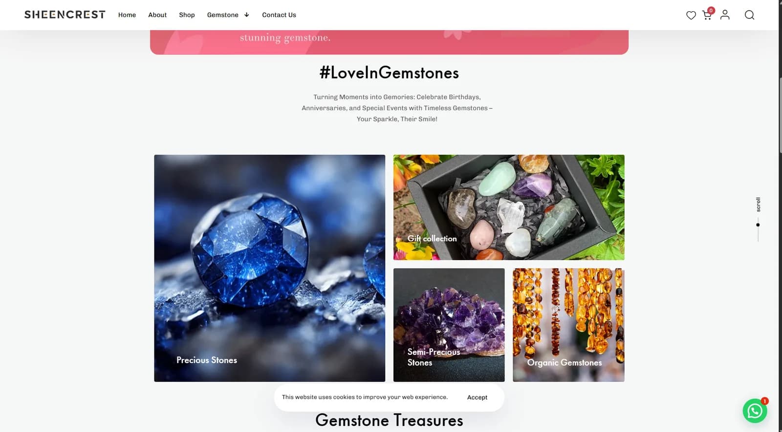 SheenCrest website